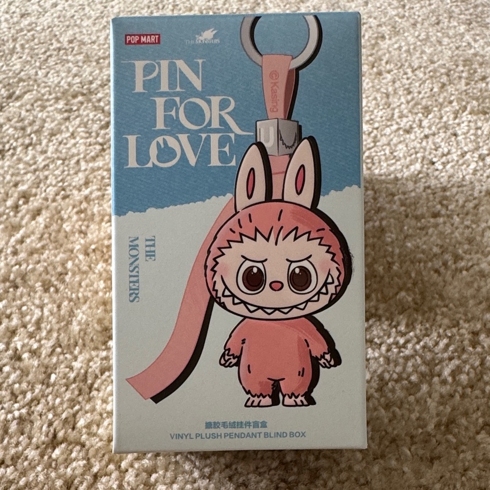 NWT - BRAND NEW The Monsters Pin For Love Vinyl Plush Pendant